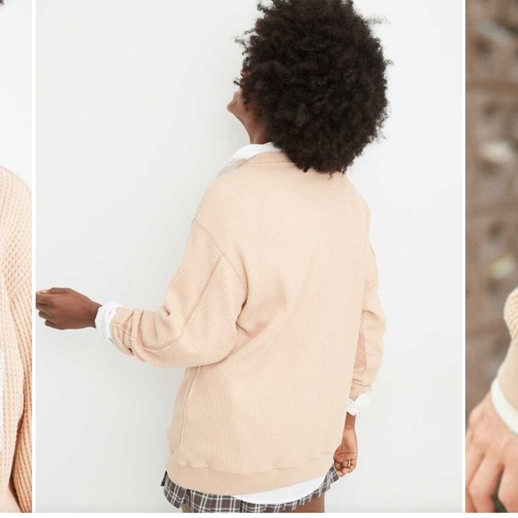 Aerie Waffle Crew Neck Sweatshirt - Picture 10 of 12